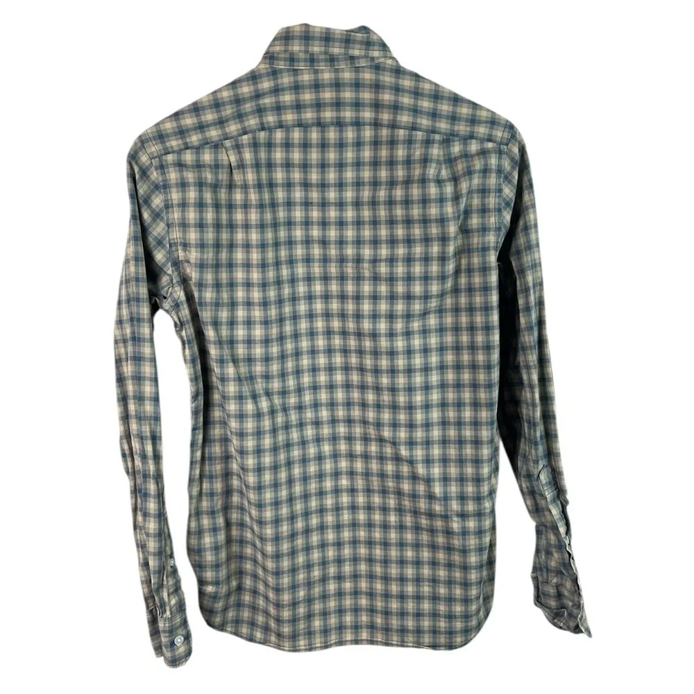 BF184 Men’s J. Crew Flex Washed Plaid SLIM Fit Casual Button Shirt S